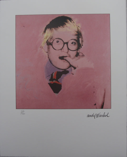 Andy Warhol Portraits David Hockney limited edition lithographs