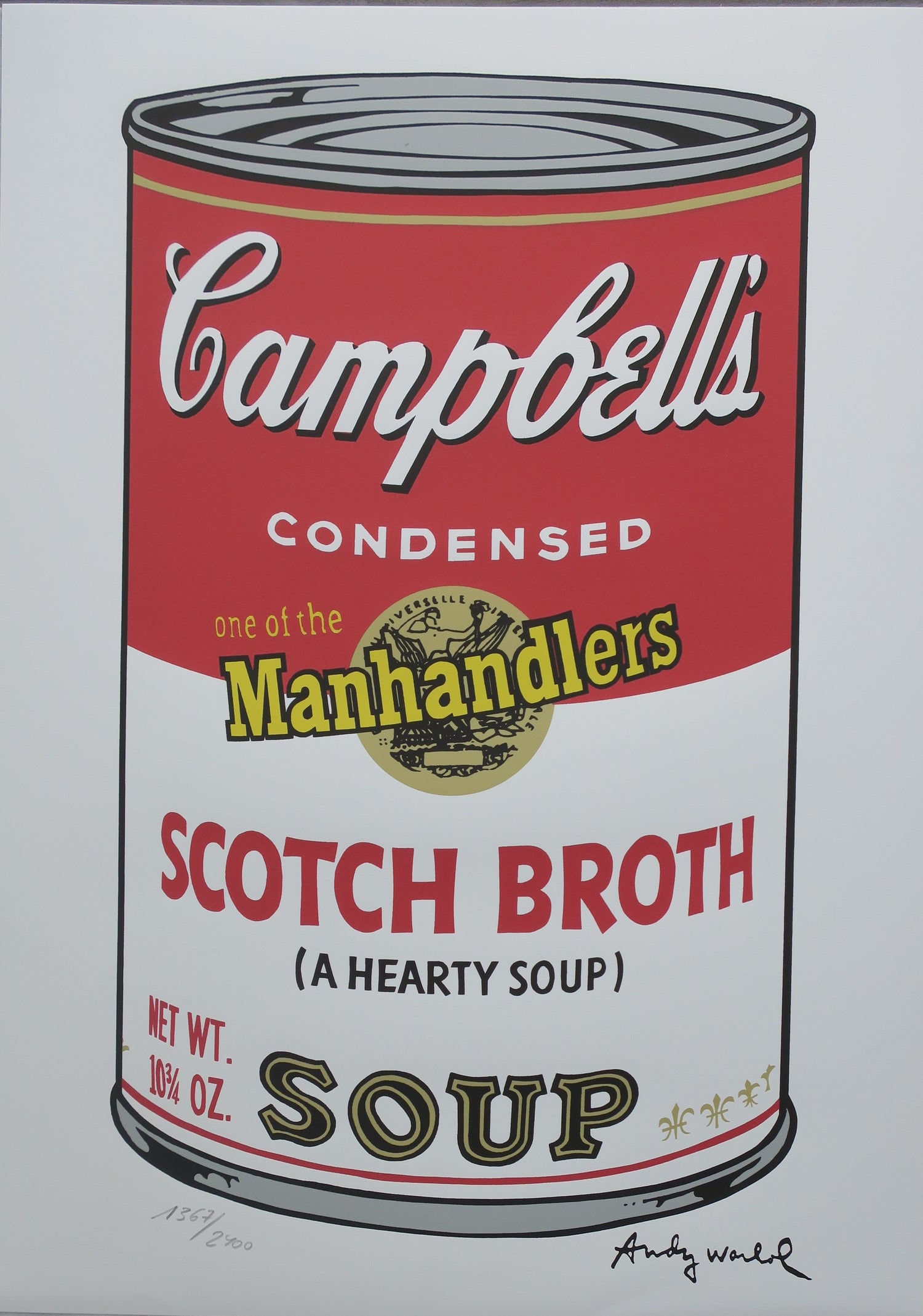 Andy Warhol Campbell's Soup Scotch Broth Lithograph