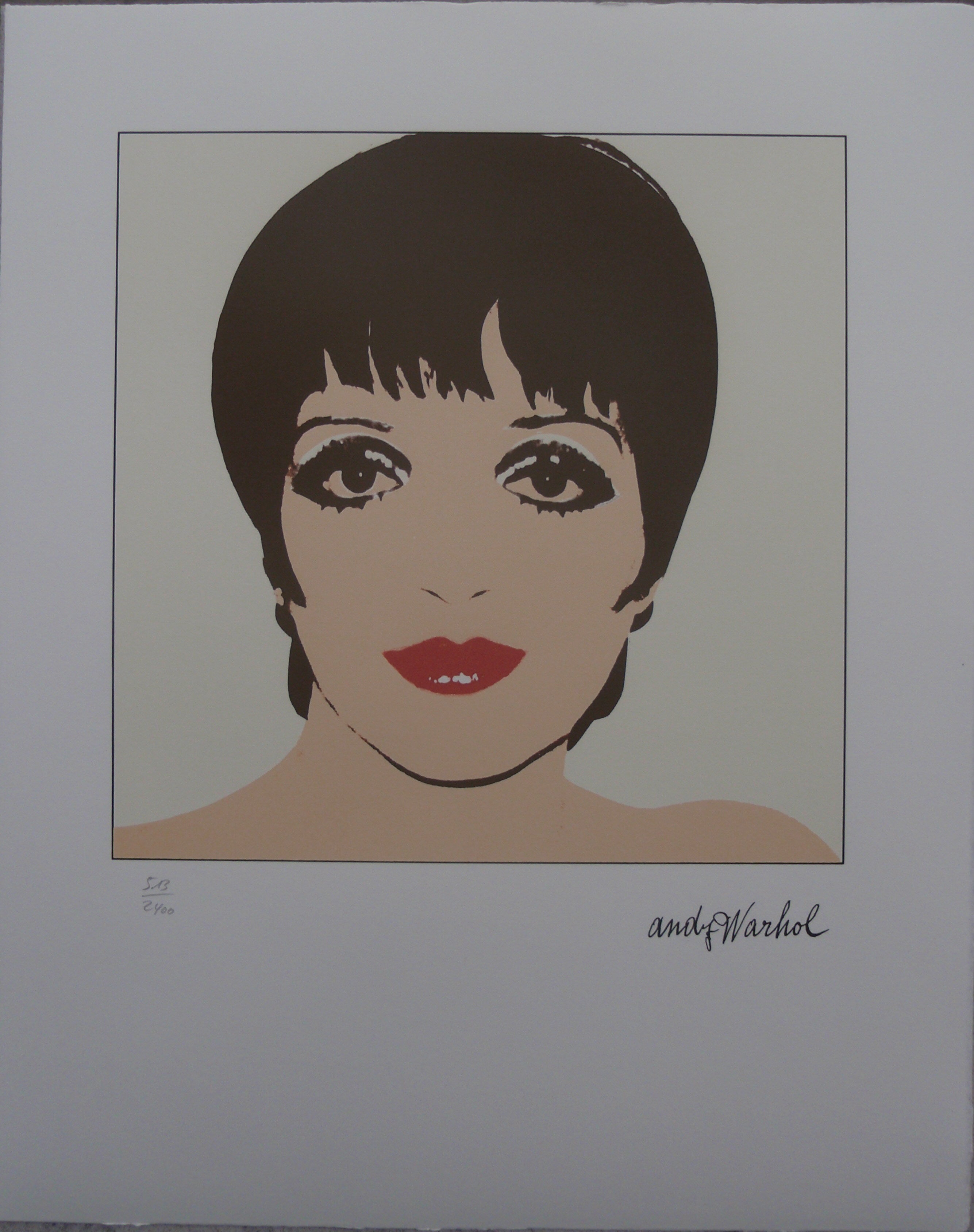 Andy Warhol 　写真集　レア！ Andy WARHOL Lithograph Liza Minnelli Portrait red – newPOPart Gallery