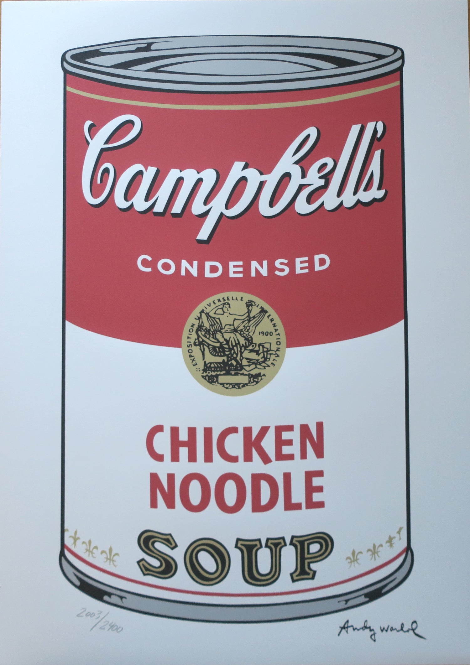 Andy Warhol  Chicken Noodle Lithograph 2400