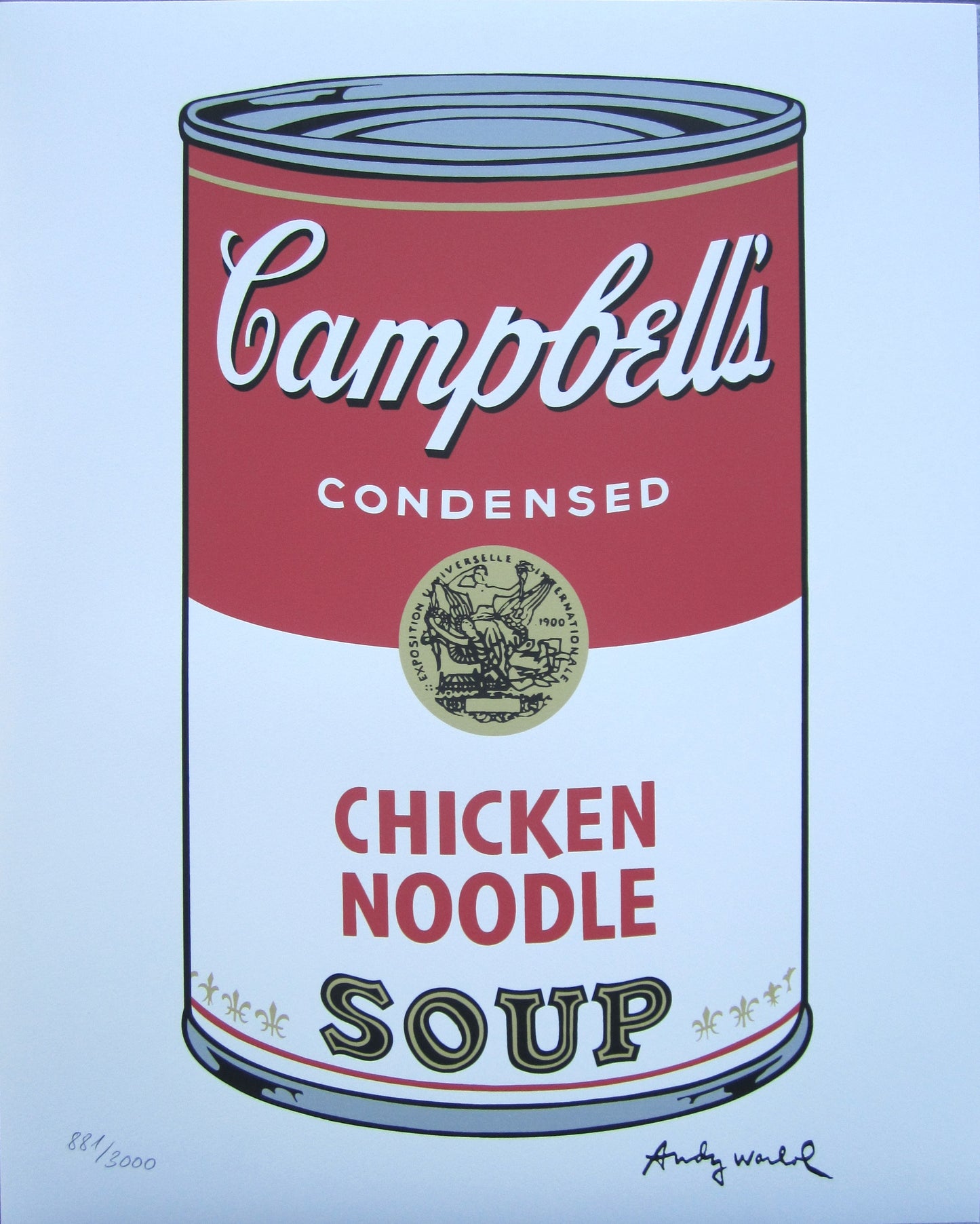 Andy Warhol Campbell's Soup Chicken Noodle Lithograph