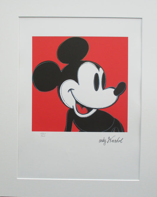 Warhol Mickey Mouse Lithograph