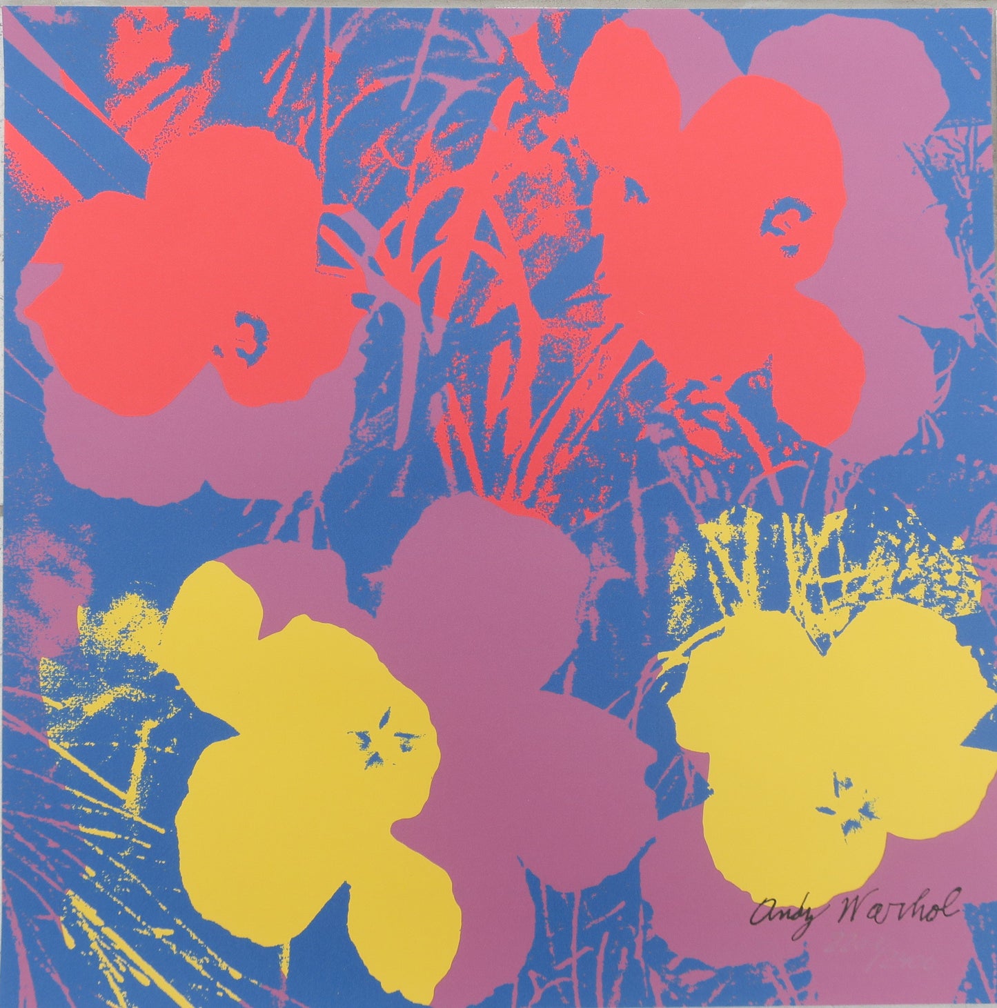 Andy Warhol Flowers signed lithograph
