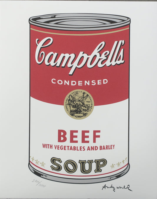 Andy Warhol Campbell's Soup BEEF Lithograph