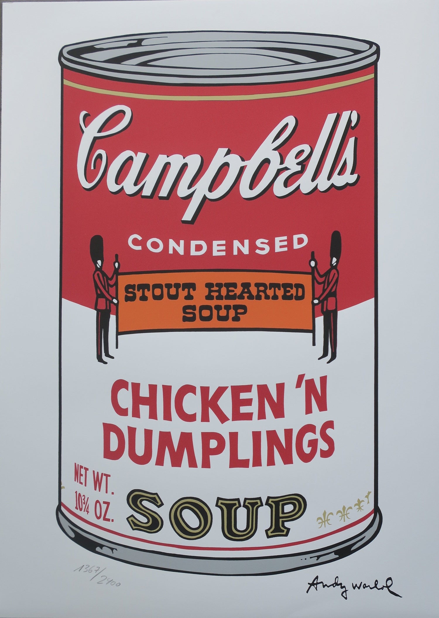 Andy Warhol Campbell's Soup Cheicken n dumplings lithograph