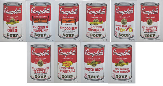 Andy Warhol Campbell's Soup II set 10 Lithographs