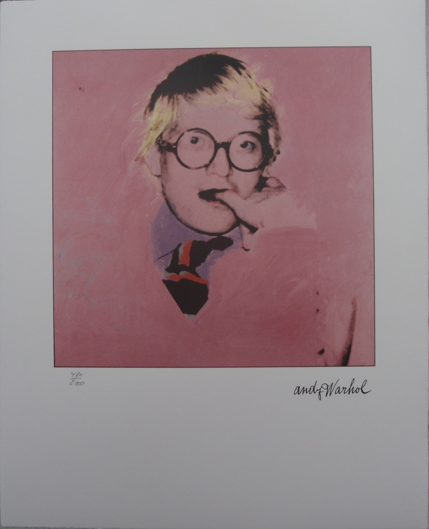 Andy Warhol Portraits David Hockney limited edition lithographs