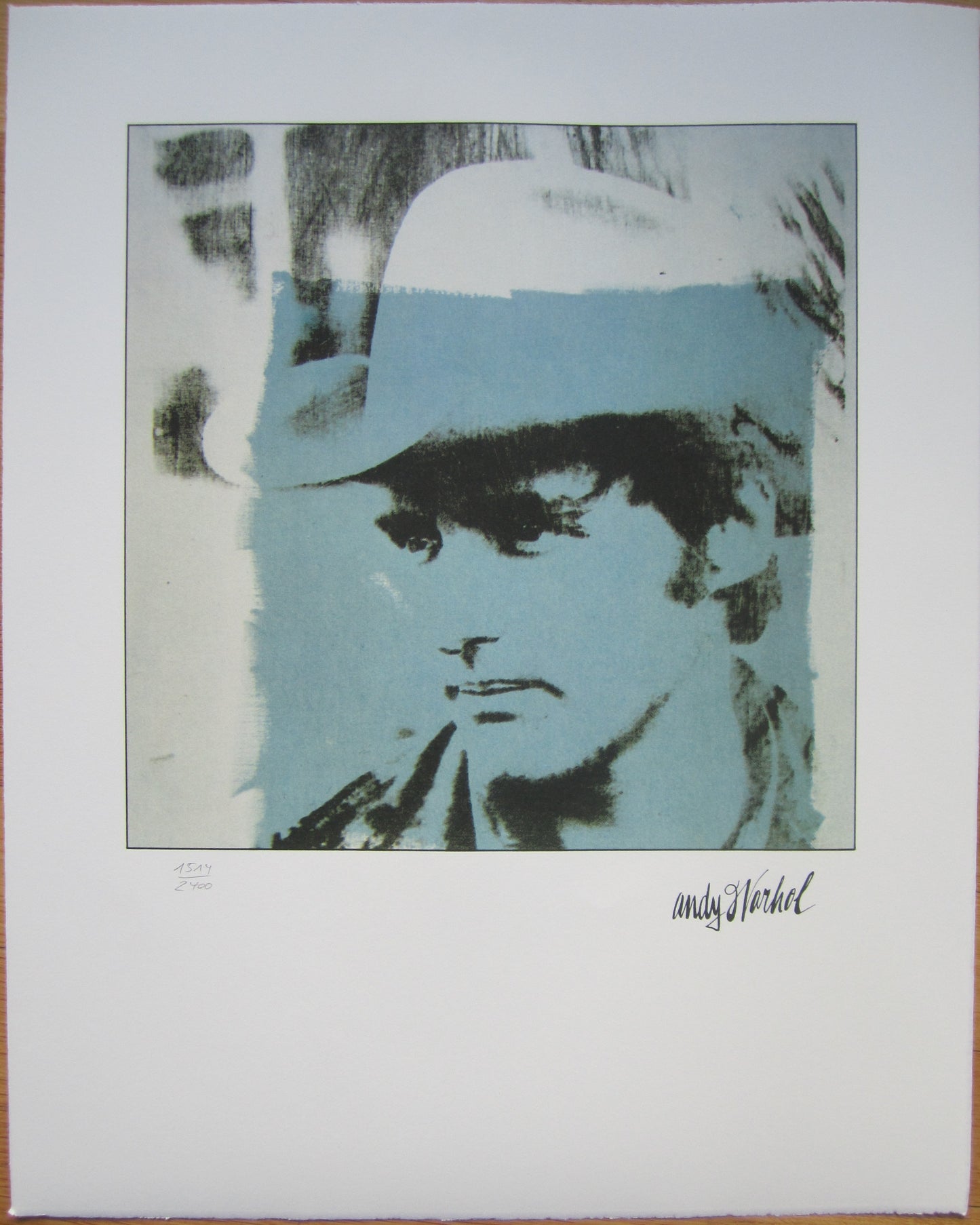 Andy Warhol signed lithograph Dennis Hopper