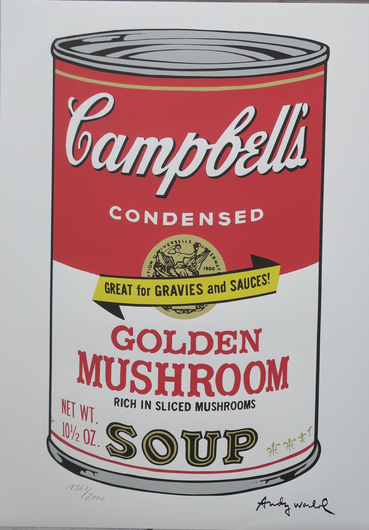 Andy Warhol Campbell's Soup Golden Mushroom Lithograph