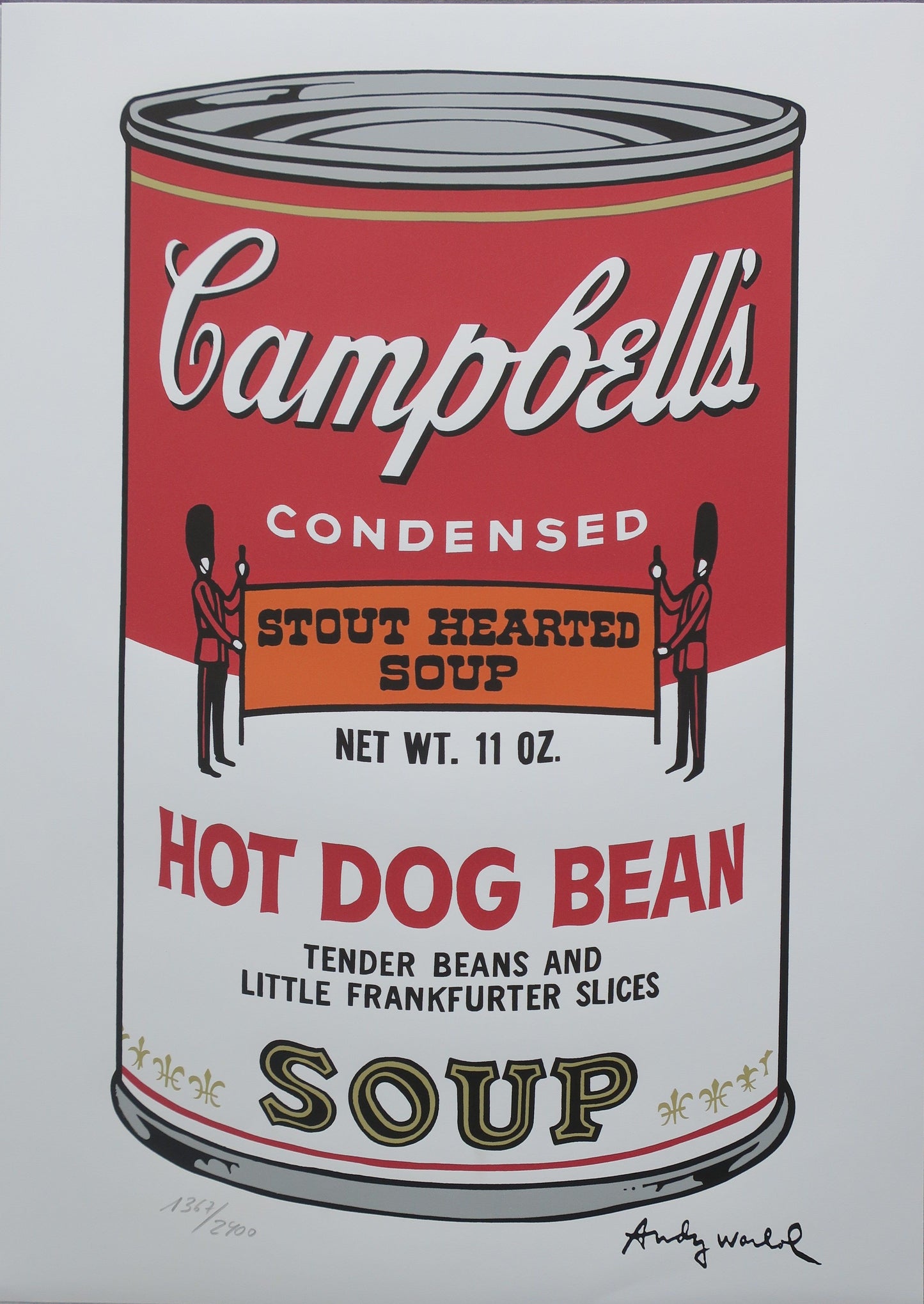 Andy Warhol Campbell's Soup Hot Dog Bean Lithograph
