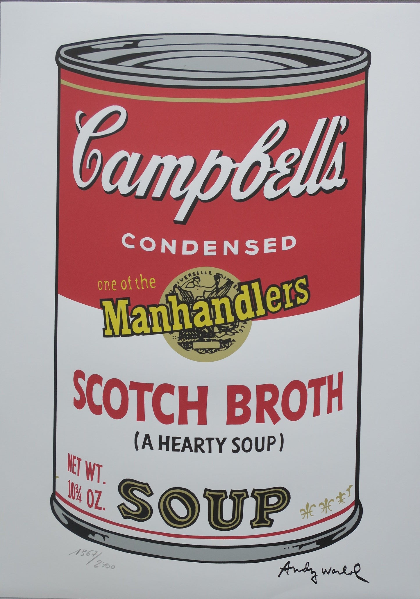 Andy Warhol Campbell's Soup Scotch Broth Lithograph