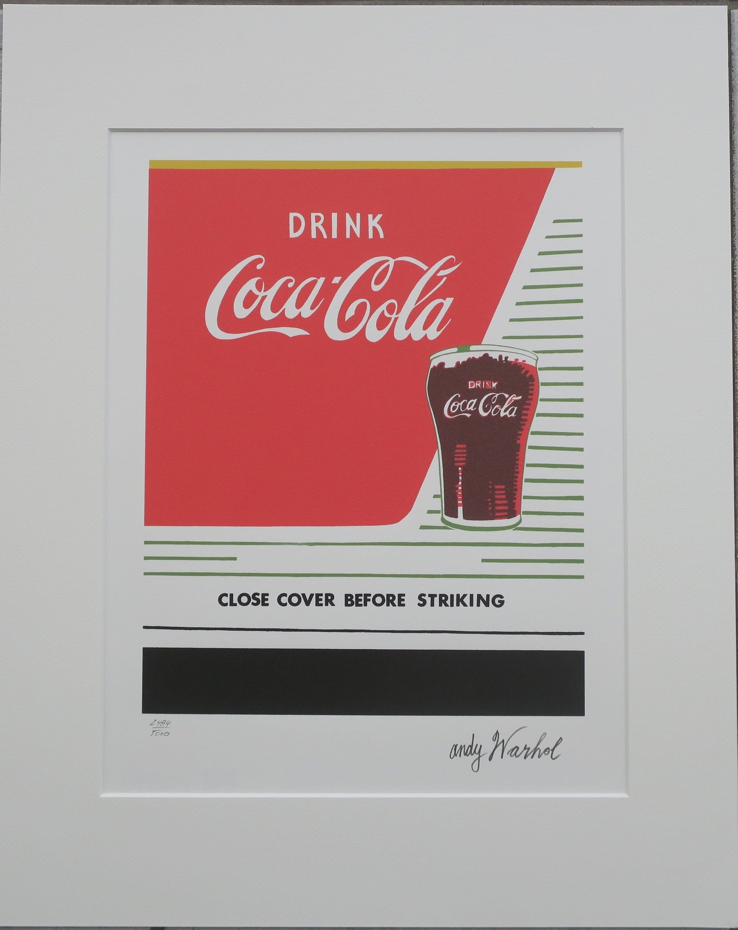 Andy Warhol lithograph drink Coca Cola numbered edition