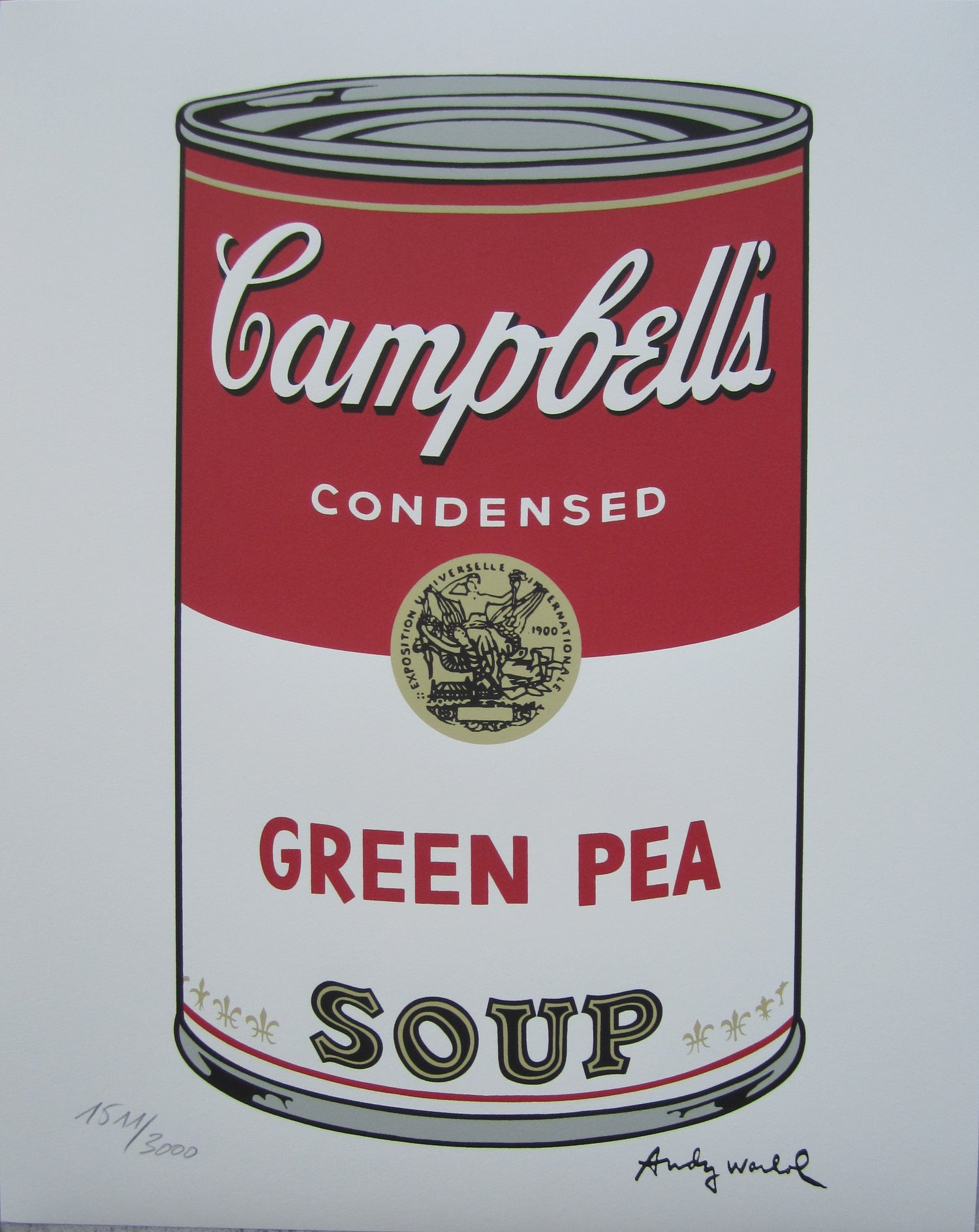 Andy Warhol Campbell's Soup Green Pea Lithograph