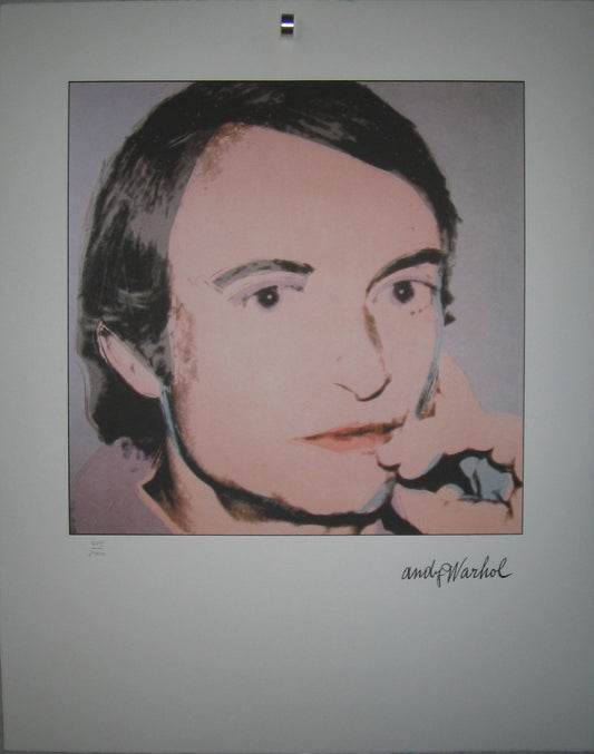 Andy Warhol Lithograph of Roy Lichtenstein