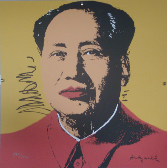 Andy Warhol print Mao Zedong signed lithograph