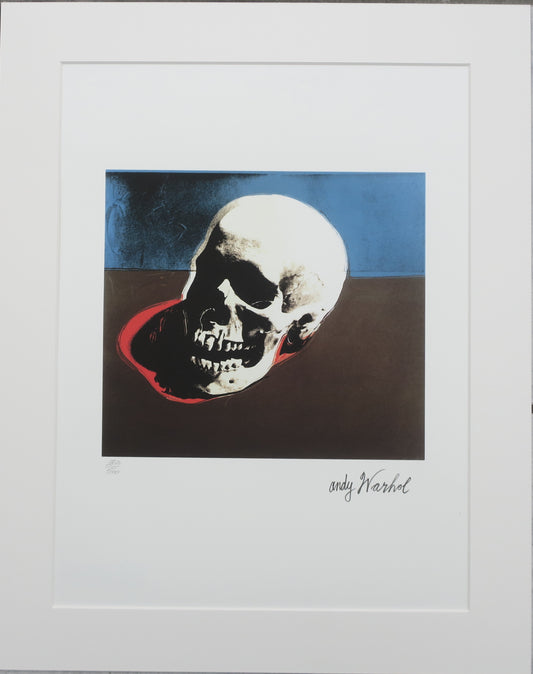 Andy Warhol Skull white  Lithograph