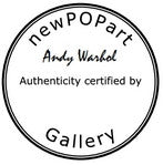 Andy Warhol newPOPart Gallery stamp