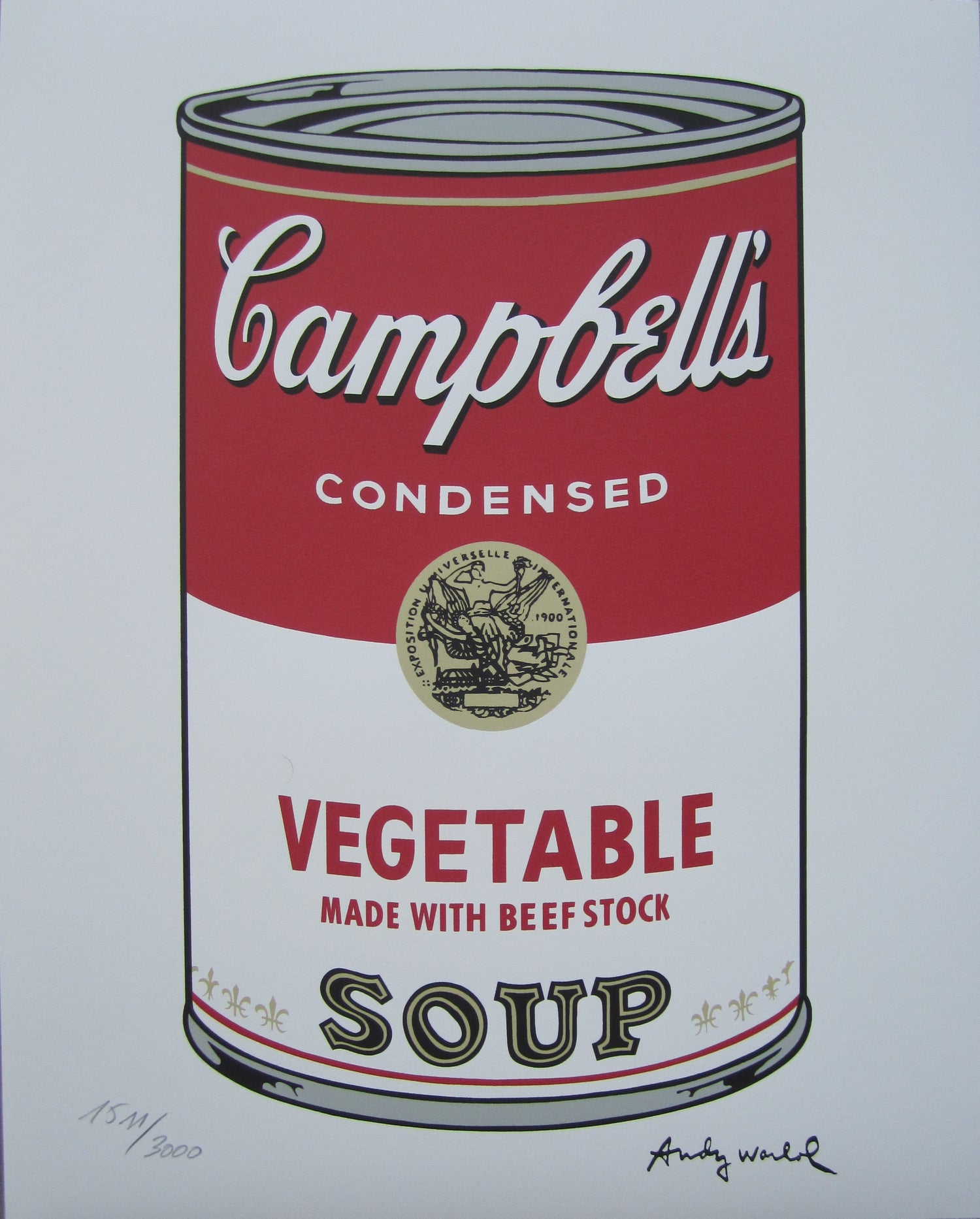 Andy Warhol Campbell's Soup Vegetable Lithograph